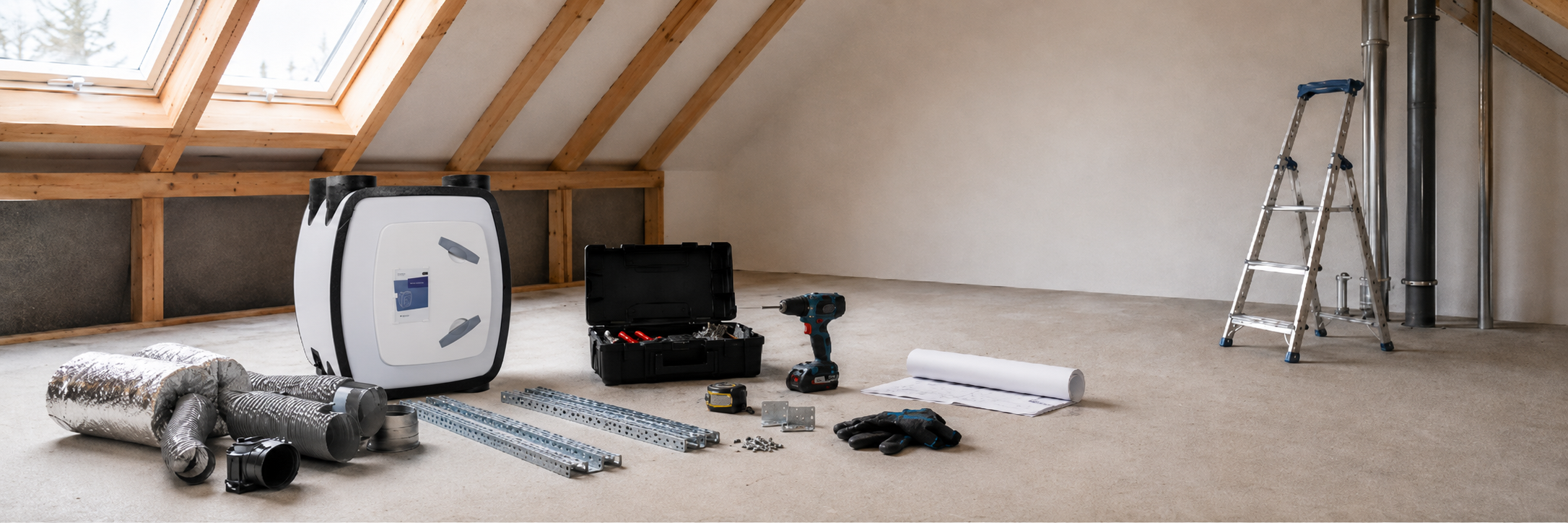 Installation einer Lüftungsanlage mit Wärmerückgewinnung und Montagetipps