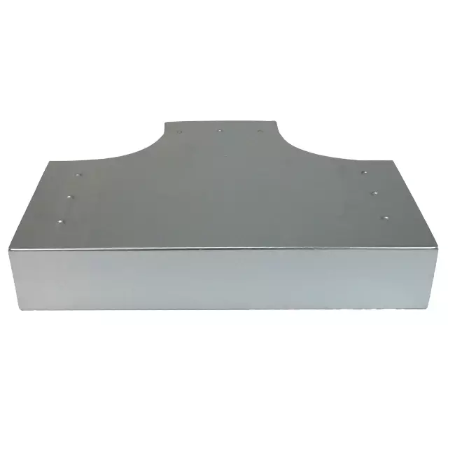 T-Stück 90 Grad 220x80 mm - 170x80 mm für Rohrleitungen
