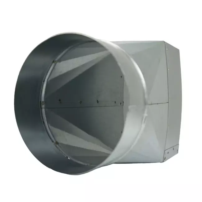 Adapter 170x80 mm auf Durchmesser 125 mm für Rohrleitungen
