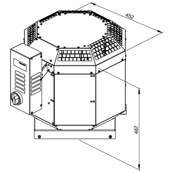 Dachventilator Gastro energieeffizient - DVN 250 EC 30