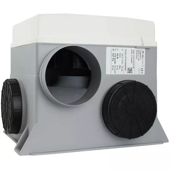 Itho Daalderop CVE-S ECO Optima Inside Hochleistungspaket HP 415 m³/h + Feuchtigkeitssensor + CO2-Sensor + RFT-N Auto control + 4 Ventile - perilex plug