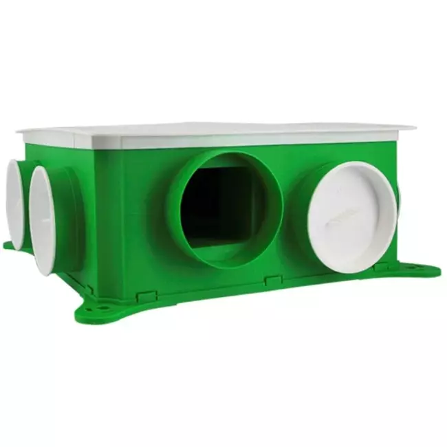 DucoBox Komplettpaket DucoBox Silent Connect 400 m³/h + RFT-bedienung + 4 Ventile