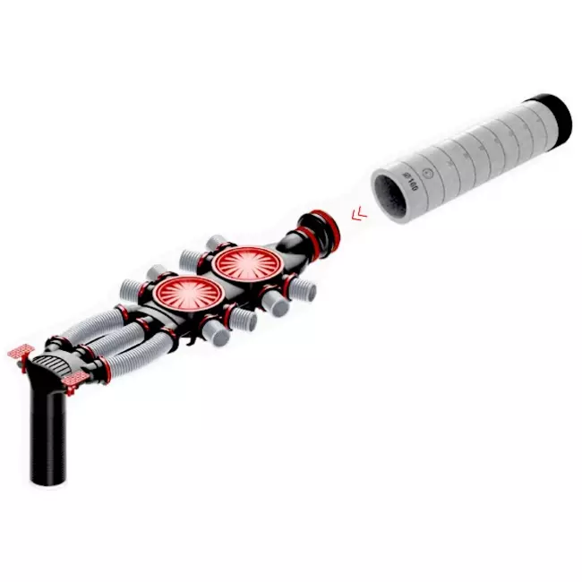 Isoliertes T-Stück EPS Durchmesser 200mm