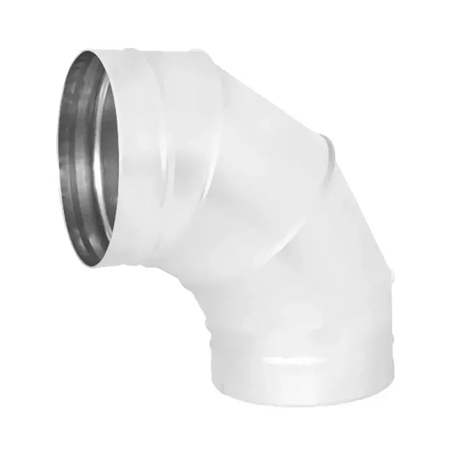 Wickelfalz Bogen 90° Ø 250mm - maßgeschneidert RAL9010
