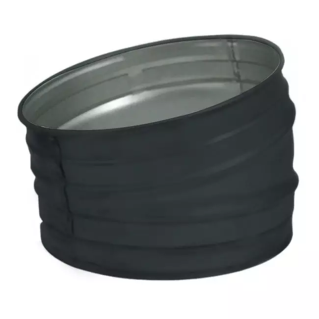 Wickelfalz Bogen 15° Ø 315mm - maßgeschneidert RAL7016