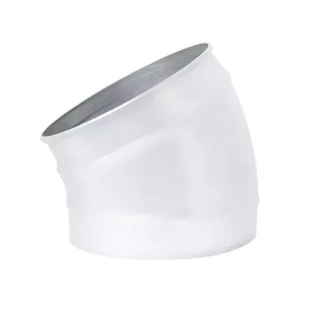 Wickelfalz Bogen 30° Ø 80mm - maßgeschneidert RAL9010