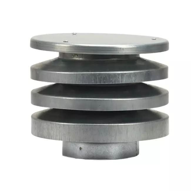 Runde Zufuhr/Abluft dachhaube mit Segmenten Ø100 mm