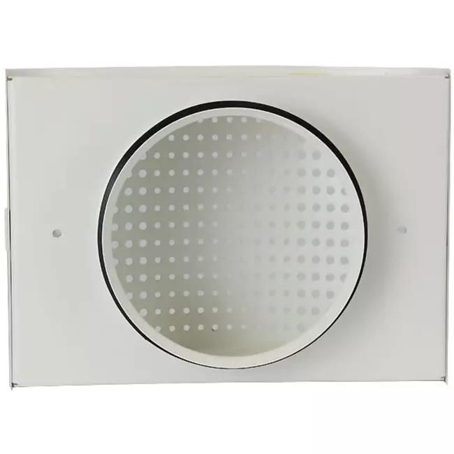 Lüftungseinlassventil Ø 100 mm mit perforierter Abdeckung für Wandmontage WEISS - DTQA100