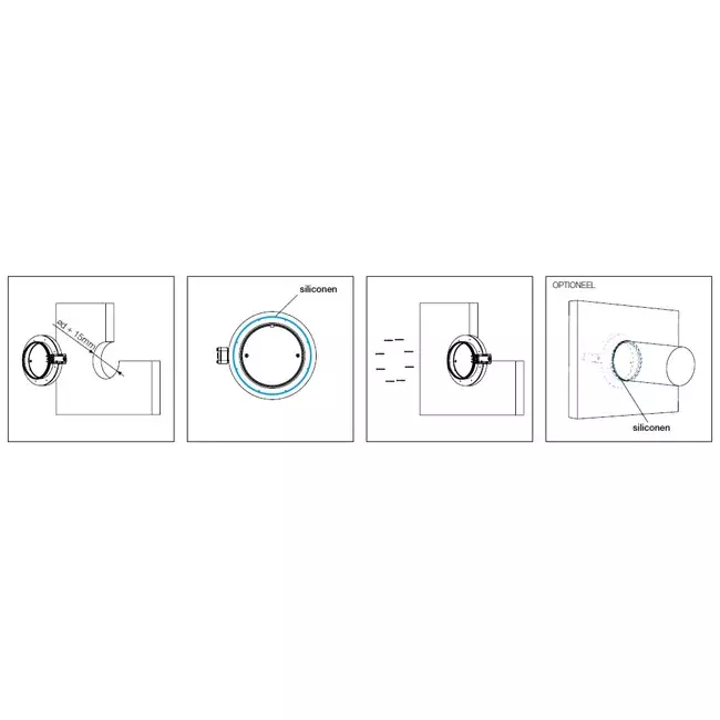 Brandschutzklappe rund kompakt 315 mm Servomotor 24V - E-FDC DD M24 D315