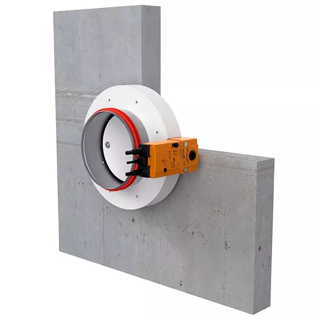 Brandschutzklappe rund kompakt 315 mm Servomotor 24V - E-FDC DD M24 D315