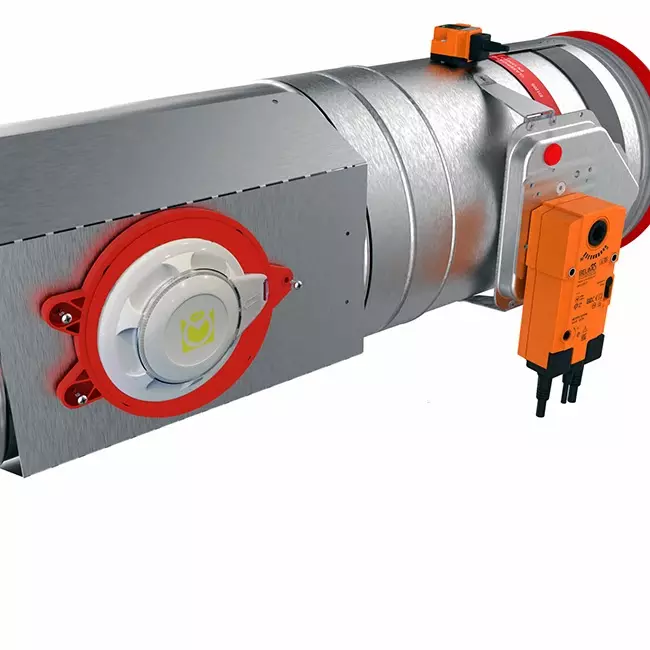 Rauchsensor 24V für runde Brandschutzklappe 710 mm - E-FDC A SSA D710 24