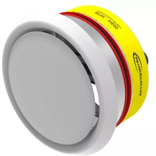 Brandschutzklappe rund 125mm mit Lüftungsventil - E-BFDC V EI60S D125