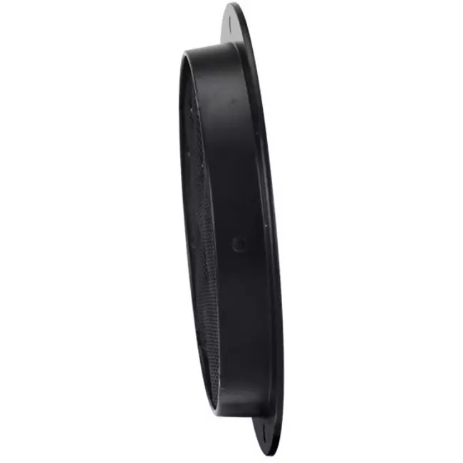 Aluminium Außenluft Mauer/Wand-gitter rund-Ø 150mm-schwarz