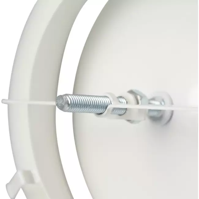 Zuluft Tellerventil Metall Ø 160 RAL 9010 mit Klemmfedern DVSC-P160