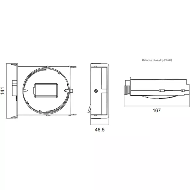 Duco Focus CO2-Regelventil 75m3/h (Küche/Wohnzimmer)