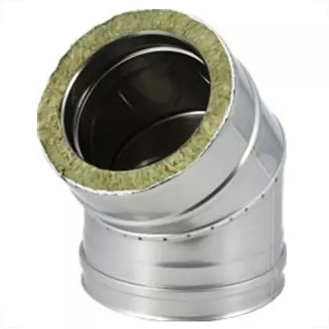 DW Durchmesser 250 mm (250/300) Biegung 45 gr I316L/I304 (D0,5/0,6)