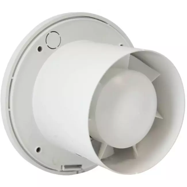 Badlüfter Ø 100 mm Mit timer Weiß rund - EA100T