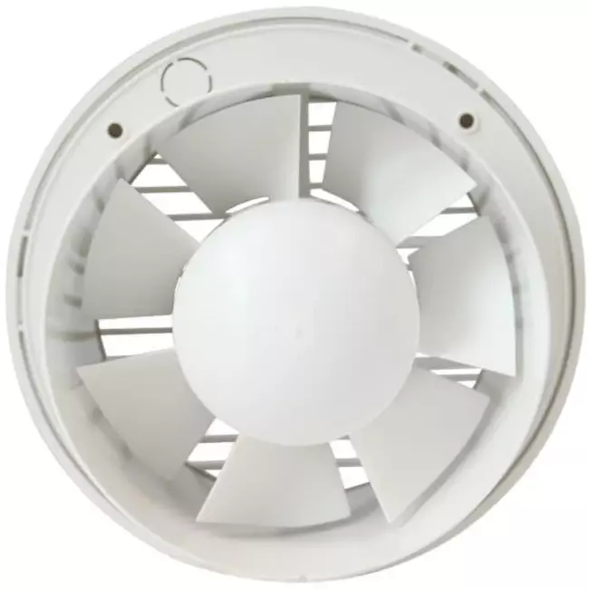 Badlüfter Ø 125 mm Mit timer Weiß rund - EA125T
