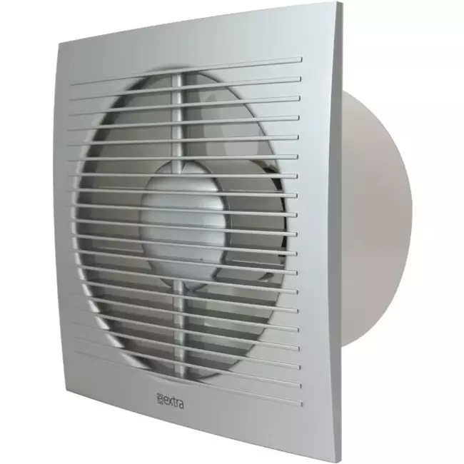 Badlüfter Ø 125 mm Silber mit Timer - Standard EE125TS