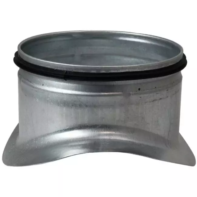 Wickelfalz Sattelstück Ø 100mm - 100mm (90°) - Galvanisiert