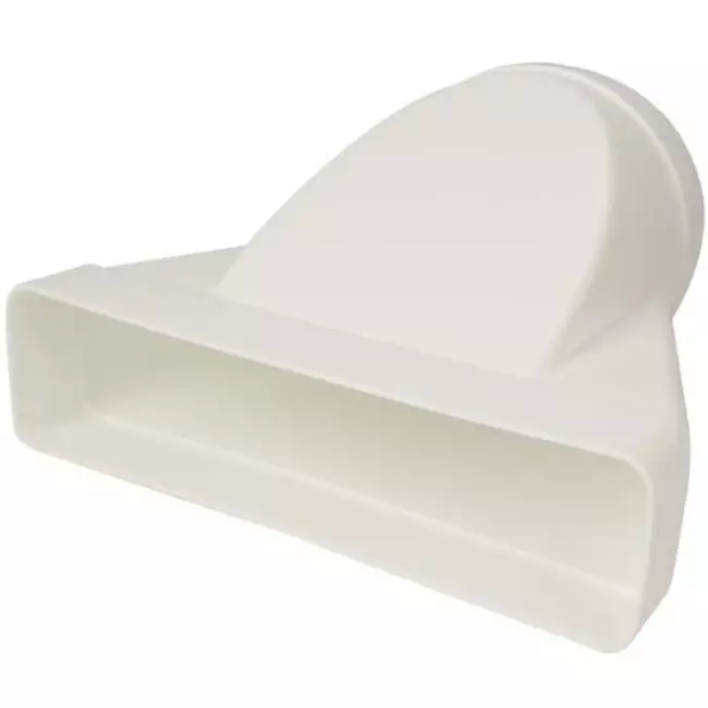 Reduzierstück Kunststoff rechteckig 220x90mm nach rund Ø 150 mm KSD29-150