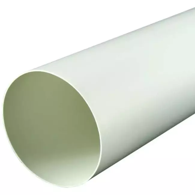 Rundes Kunststoff-Lüftungsrohr 150 mm - 0,5 Meter A150-0,5