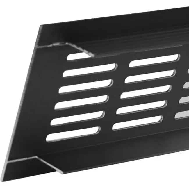 Sockelgitter Aluminium schwarz 400x80mm RA840B