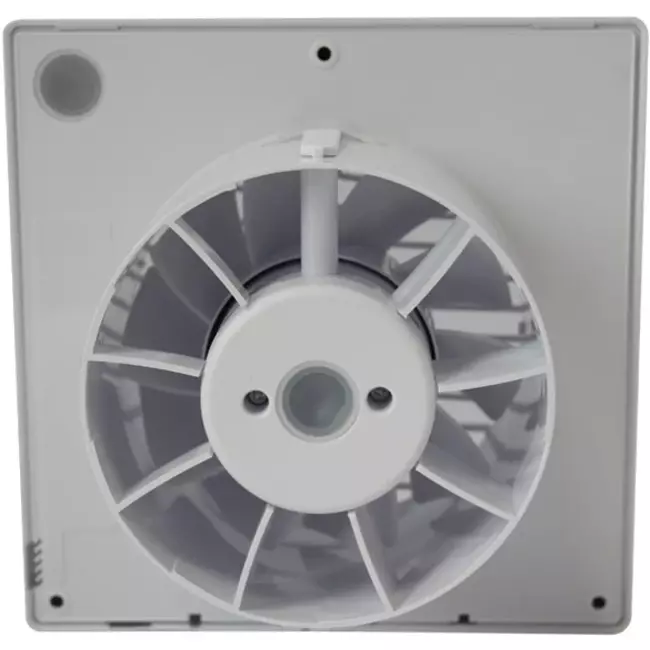 Badlüfter mit Feuchtigkeitssensor und Timer Ø 120 mm weiß - pRim120HS