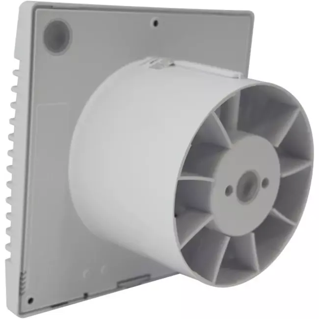 Badlüfter mit Feuchtigkeitssensor und Timer Ø 120 mm weiß - pRim120HS