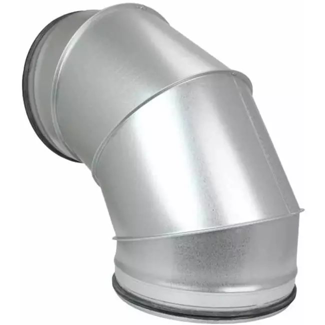 Wickelfalz Bogen 90° Ø 250mm