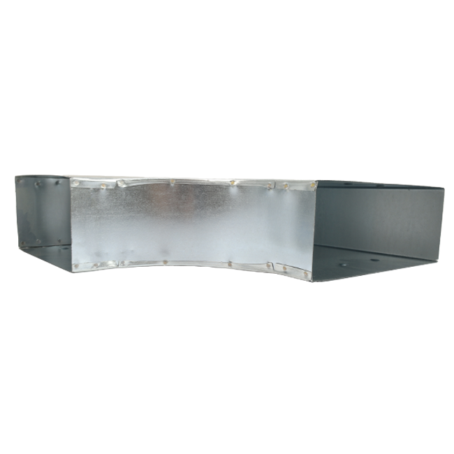 T-Stück 90 Grad 220x80 mm - 220x80 mm für Rohrleitungen