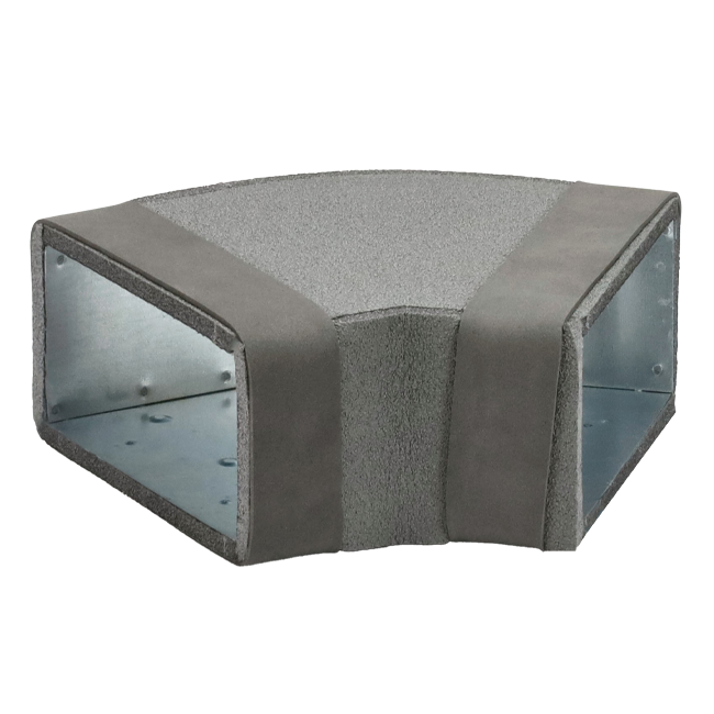 Thermoduct Bogen für Flachkanal 45º 220x80 mm Horizontal