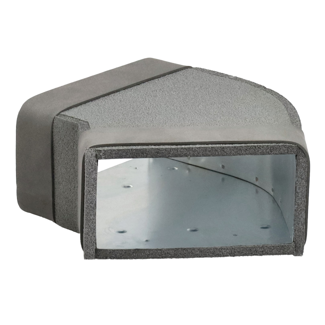 Thermoduct Bogen für Flachkanal 45º 220x80 mm Horizontal