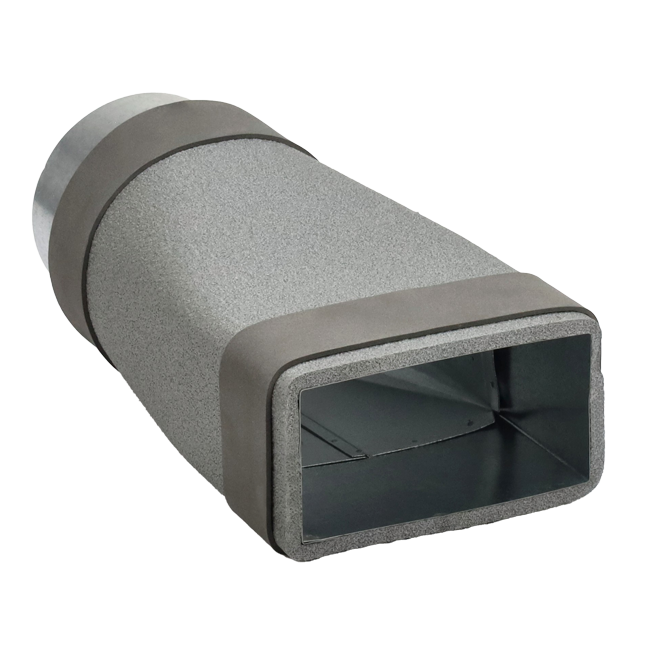 Thermoduct Reduzierstück 220x80 mm nach Rohr Ø 160 mm