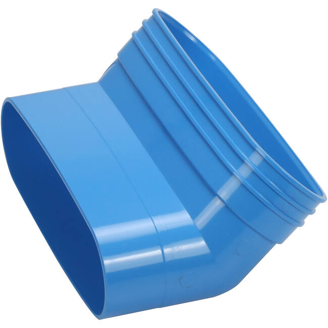 Wavin Ventiza Bogen 45 Grad PVC oval 235x80 mm vertikal M/S