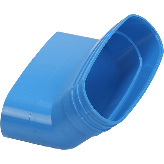 Wavin Ventiza Bogen 45 Grad PVC oval 235x80 mm vertikal M/S