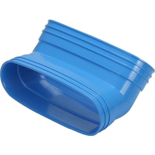 Wavin Ventiza Bogen 45 Grad PVC oval 195x80 mm vertikal M/M