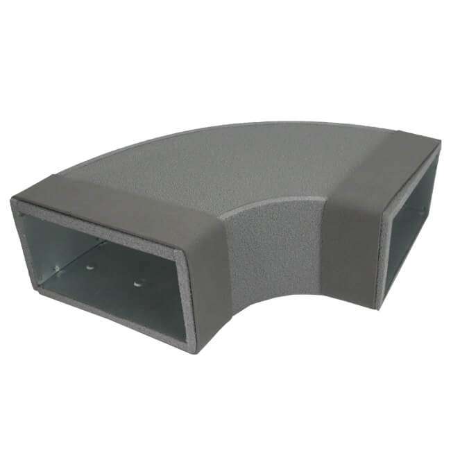 Thermoduct Bogen für Flachkanal 90º 220x80 mm Horizontal