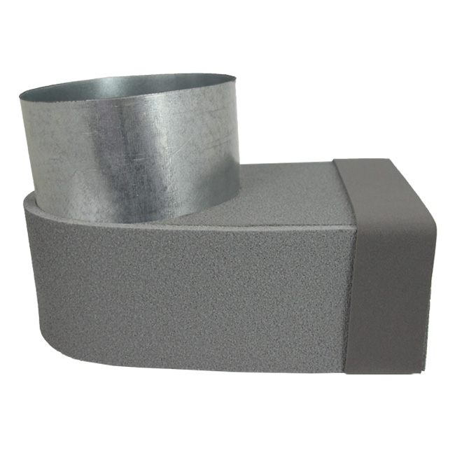 Thermoduct Rohranschluss 220x80 mm nach Ø 160 mm