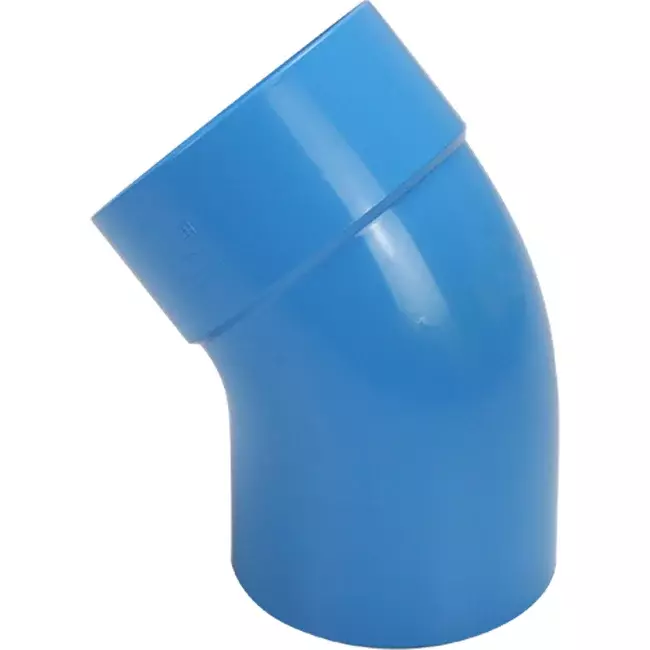 Wavin Ventiza 45 Grad Bogen PVC rund mit Durchmesser 80 mm M/S