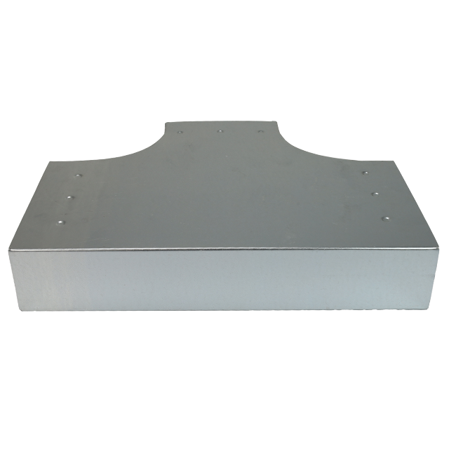 T-Stück 90° 300 x 80 mm / 220 x 80 mm - Flachkanal