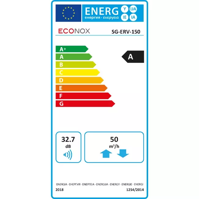 Econox Eco Pair Plus dezentrales Wärmerückgewinnungsgerät SG-ERV-150 schwarz