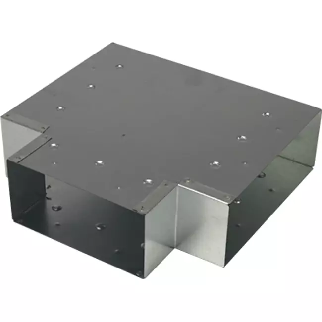 T-Stück (gewinkelt) 90 Grad 220x80 mm - 170x80 mm für Abgasanlage