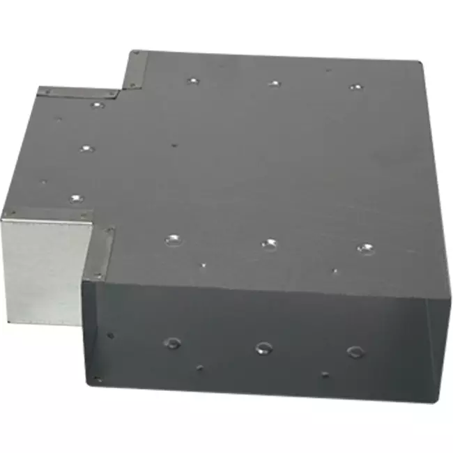 T-Stück (gewinkelt) 90 Grad 220x80 mm - 170x80 mm für Abgasanlage