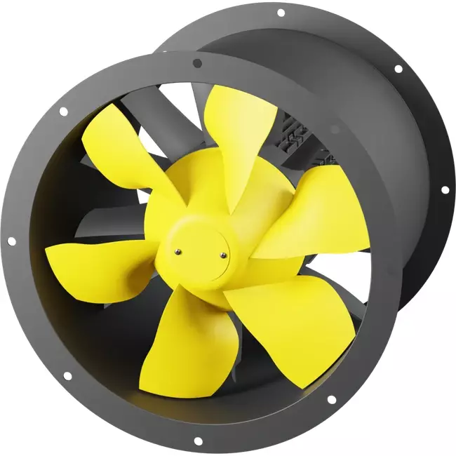 Axialer 450-mm-Rauchgasventilator F300- AL 450 D4 F3 02 CFG