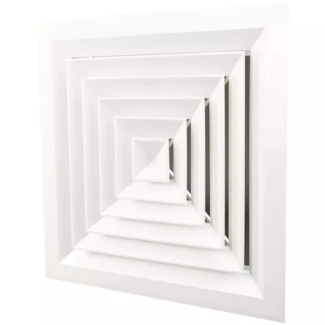 Schlitzauslass mit 4-facher Luftverteilung MDCD4-450/595 - RAL9010
