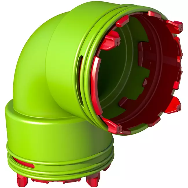Ubbink Air Excellent 23C Krümmer 90° Verbinder