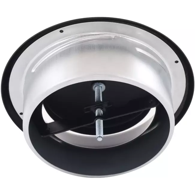 Entlüftungsventil 125 mm Metall - E-DVS125 RAL9005 30% glänzend