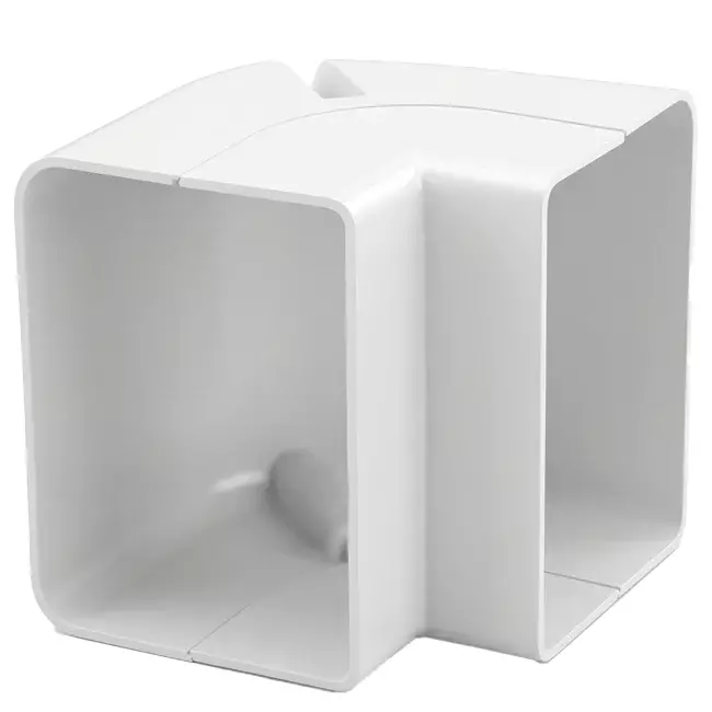 ClimaConnect Außenbogen für Montageschacht 100 mm - RAL 9010