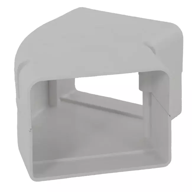 ClimaConnect 45° Flachbogen für Montageschacht 75 mm - RAL 9010